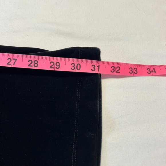 Coldwater creek 1X Black Velvet Pants Whimsy-Goth Glam - Picture 7 of 8